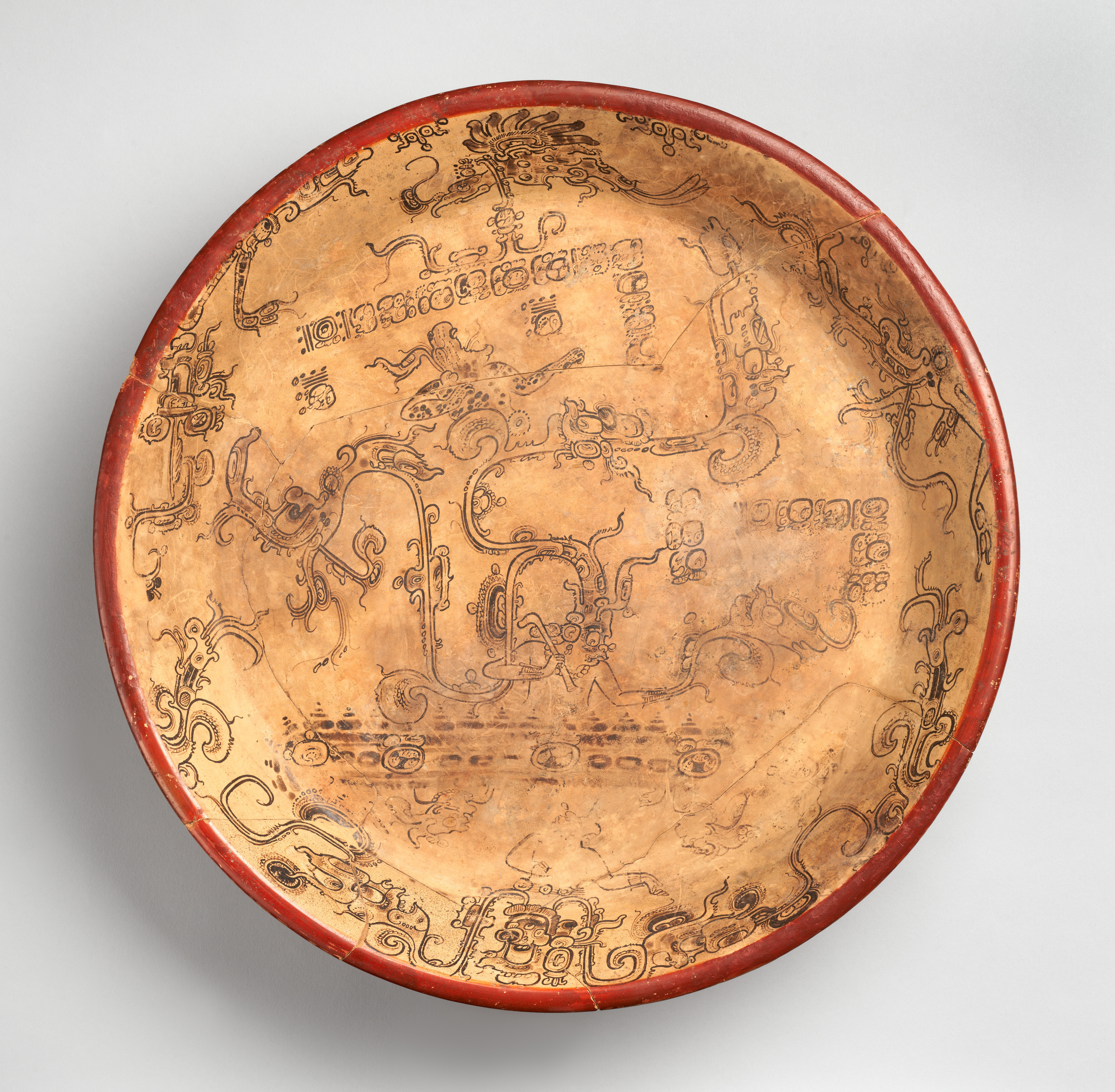 Plate with the god Chahk