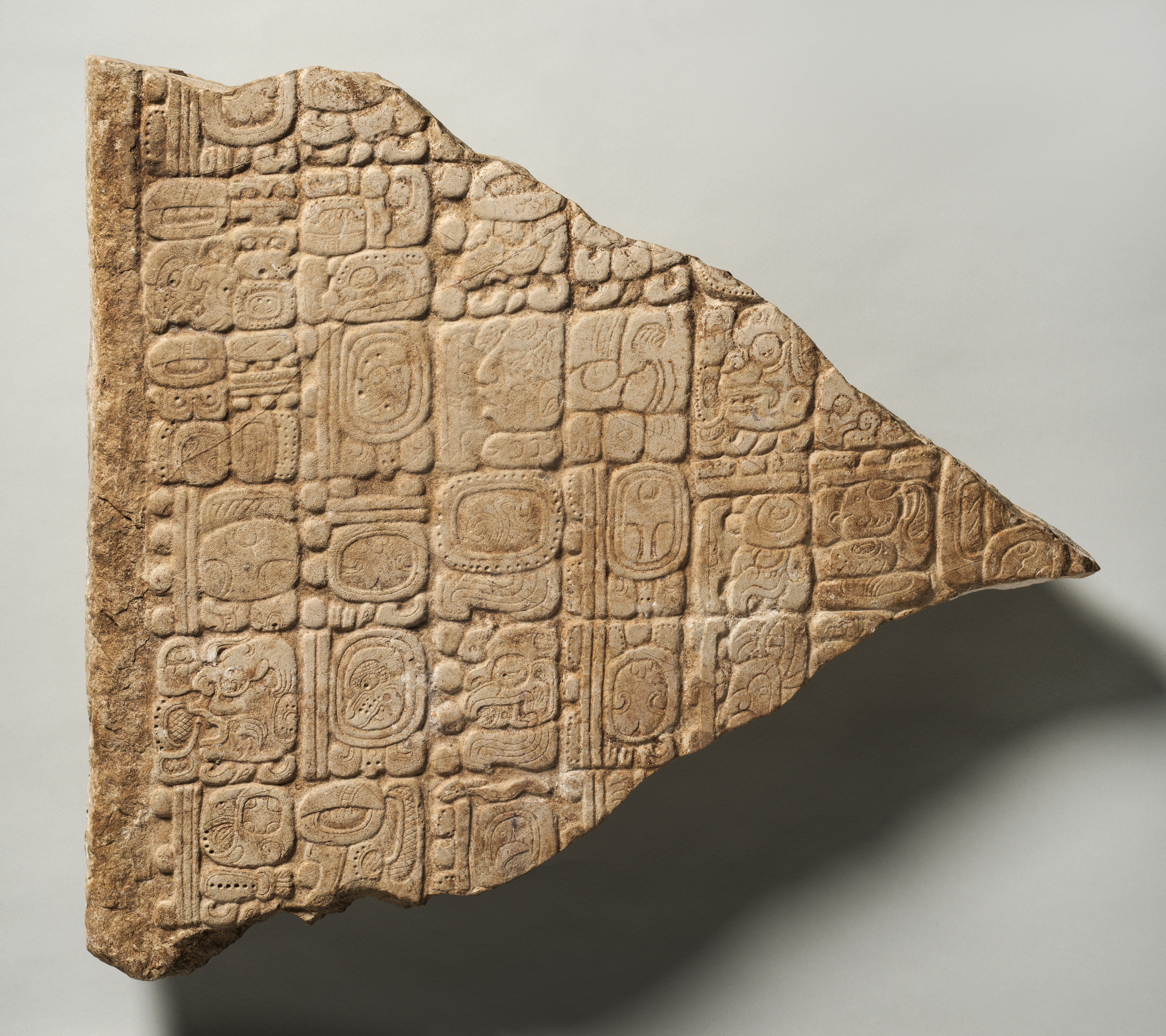 Stela Fragment with Glyphs